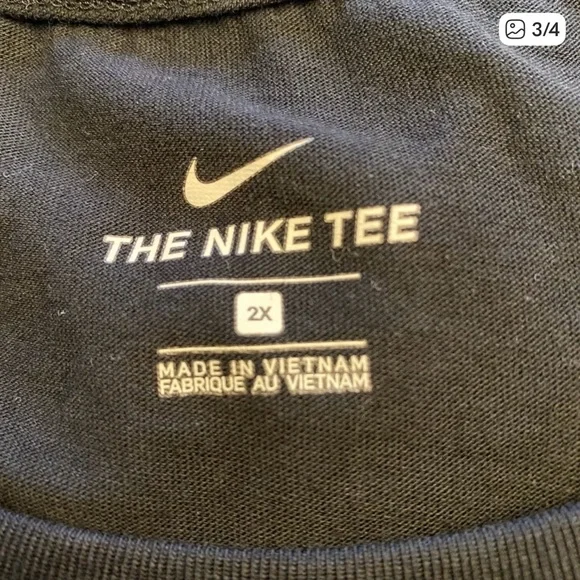 NIKE Tee Shirt 2XL Black cheetah Animal print logo. Stretchy and Comfortable! - Picture 3 of 3
